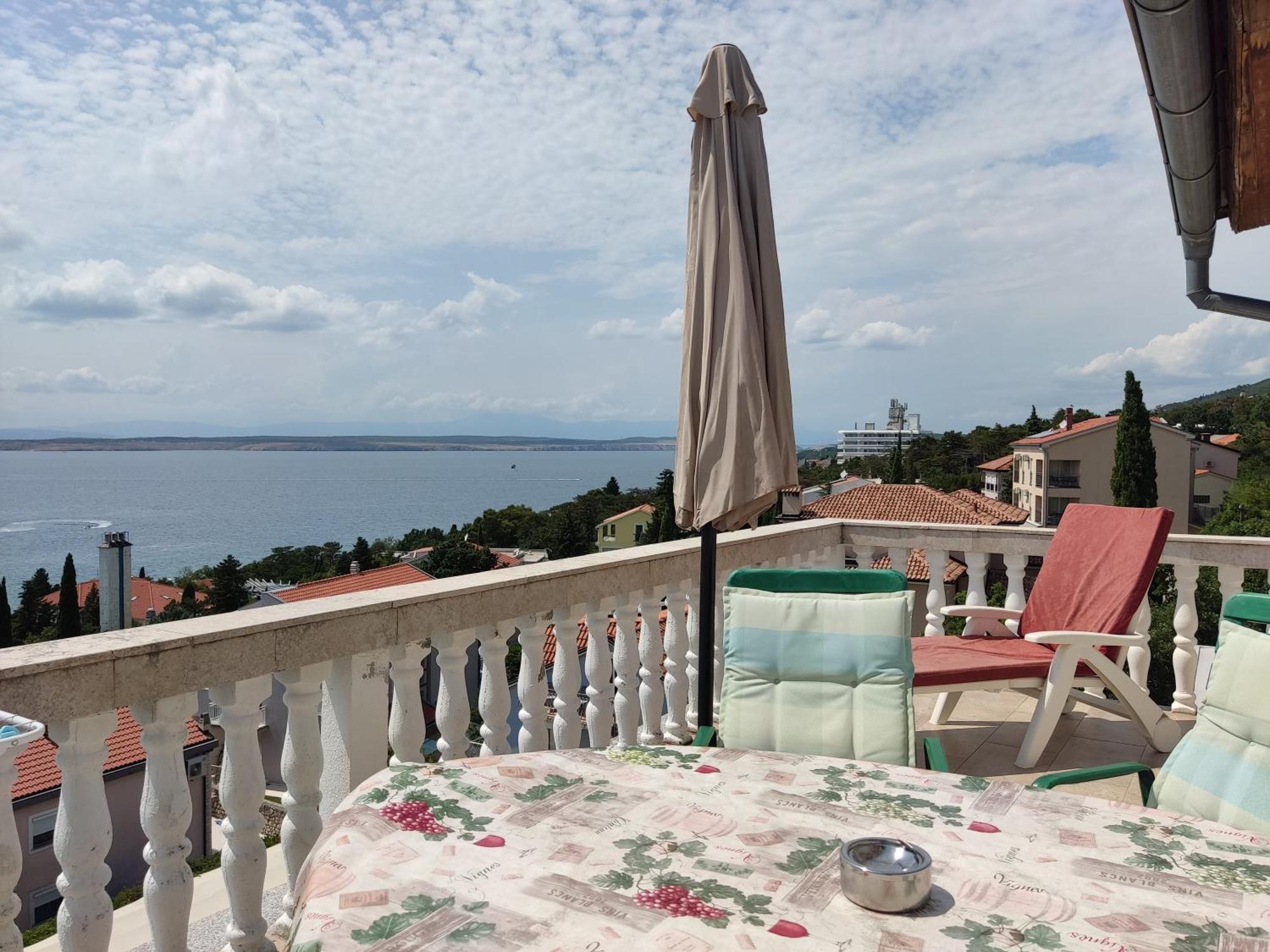 Panorama View Close Sandy Beach 100M To Talasoterapija, Crikvenica Buitenkant foto