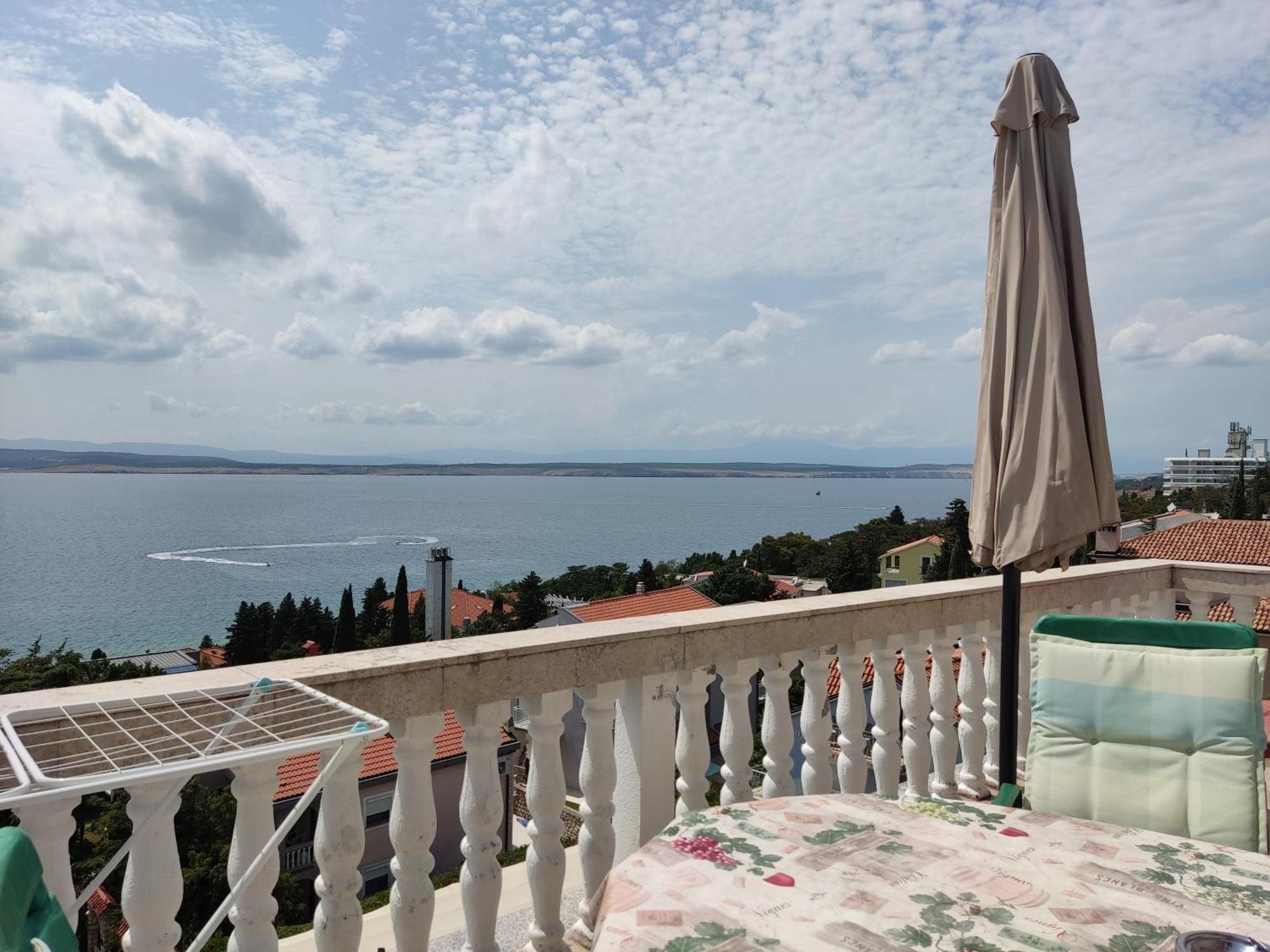 Panorama View Close Sandy Beach 100M To Talasoterapija, Crikvenica Buitenkant foto
